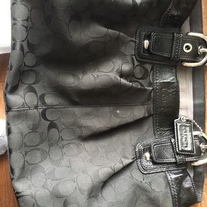 Black coach purse